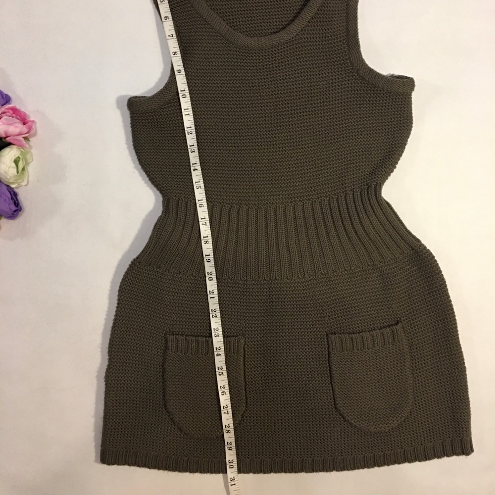 Marc By Marc Jacobs Brown Knit Wool Mini Dress Xs - image 2